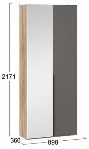 Шкаф платяной Порто СМ-393.07.225 в Салехарде - salekhard.mebel24.online | фото 3