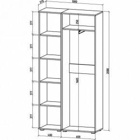 Шкаф платяной Тунис-5 в Салехарде - salekhard.mebel24.online | фото 3