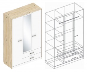 Шкаф "Милана" 3-х створчатый с 2 ящиками в Салехарде - salekhard.mebel24.online | фото 3