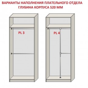 Шкаф распашной серия «ЗЕВС» (PL3/С1/PL2) Серый камень/Небраска натуральный в Салехарде - salekhard.mebel24.online | фото 10