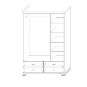 Шкаф распашной трехдверный с зеркалом Сиена в Салехарде - salekhard.mebel24.online | фото 12
