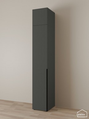 Шкаф с антресолью Linnea MHR-1A-2 2450х400х510 (Графит-М 11.1.25) в Салехарде - salekhard.mebel24.online | фото