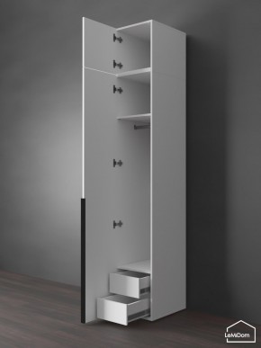 Шкаф с антресолью Linnea MHR-1A-3 2450х400х510 (Белый-М 11.1.2) в Салехарде - salekhard.mebel24.online | фото 6