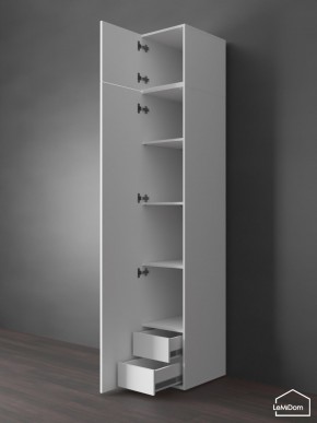 Шкаф с антресолью Linnea MHR-1POA-4 2450х400х510 (Белый-М 11.1.1) в Салехарде - salekhard.mebel24.online | фото 5