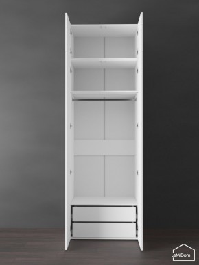 Шкаф с антресолью Linnea MHR-2POA-3 2450х800х510 (Белый-М 11.1.2) в Салехарде - salekhard.mebel24.online | фото 5