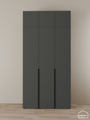 Шкаф с антресолью Linnea MHR-3A-2 2450х1200х510 (Графит-М 11.1.25) в Салехарде - salekhard.mebel24.online | фото