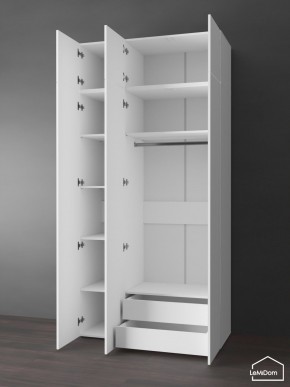Шкаф с антресолью Linnea MHR-3POA-2 2450х1200х510 (Белый-М 11.1.2) в Салехарде - salekhard.mebel24.online | фото 5