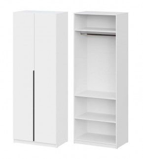 Шкаф ШК-5 + 2 полки (800) Белый текстурный в Салехарде - salekhard.mebel24.online | фото