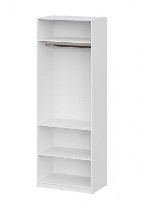 Шкаф ШК-5 + 2 полки (800) Белый текстурный в Салехарде - salekhard.mebel24.online | фото 3