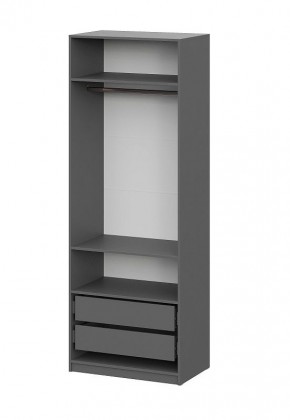 Шкаф ШК-5 + 2 полки + ящики (800) Графит в Салехарде - salekhard.mebel24.online | фото 4