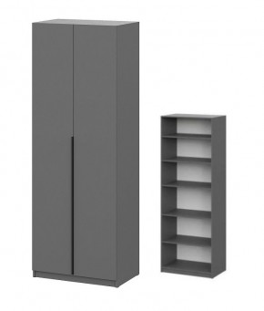 Шкаф ШК-5 + 4 полки (800) Графит в Салехарде - salekhard.mebel24.online | фото 1