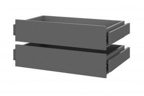 Шкаф ШК-5 + 4 полки + ящики (800) Графит в Салехарде - salekhard.mebel24.online | фото 2