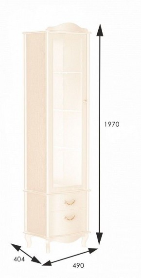 Шкаф-витрина Джульетта в Салехарде - salekhard.mebel24.online | фото 2