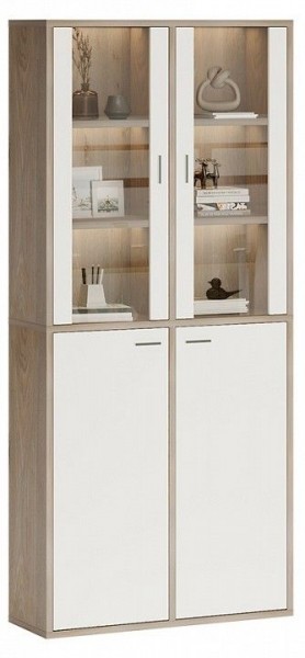 Шкаф-витрина Домино СУ(ш2в2)+2ФС+2ФГ в Салехарде - salekhard.mebel24.online | фото 2