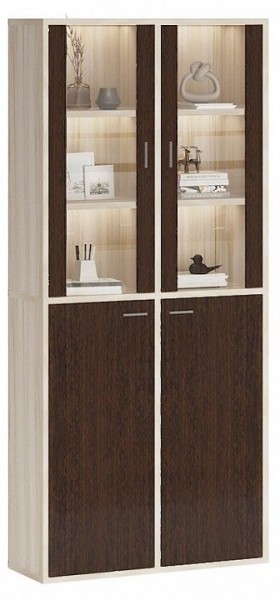 Шкаф-витрина Домино СУ(ш2в2)+2ФС+2ФГ в Салехарде - salekhard.mebel24.online | фото 2