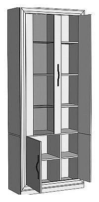 Шкаф-витрина Нобиле ШВтВ-ФСД-ФГК в Салехарде - salekhard.mebel24.online | фото 2