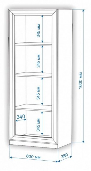 Шкаф-витрина Нобиле ВтН-ФСД в Салехарде - salekhard.mebel24.online | фото 2