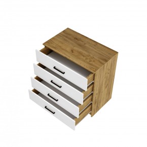 Спальный гарнитур Евро (модульный) Крафт/Белый в Салехарде - salekhard.mebel24.online | фото 11