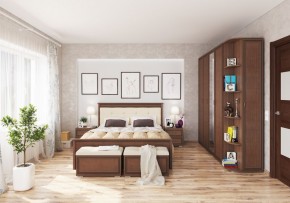 Спальный гарнитур Ливорно орех в Салехарде - salekhard.mebel24.online | фото