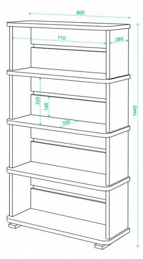 Стеллаж Б-25/4 в Салехарде - salekhard.mebel24.online | фото 2