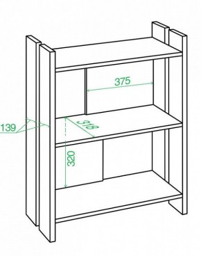 Стеллаж Домино Лайт СТЛ-ОН в Салехарде - salekhard.mebel24.online | фото 2