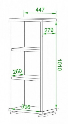 Стеллаж Домино нельсон ПУ-10-1 в Салехарде - salekhard.mebel24.online | фото 2