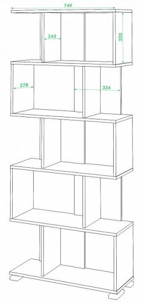 Стеллаж Домино нельсон СЛ-5 в Салехарде - salekhard.mebel24.online | фото 2