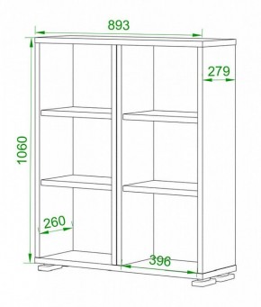 Стеллаж Домино ПУ-50-1 в Салехарде - salekhard.mebel24.online | фото 2