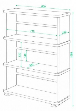 Стеллаж Домино СБ-25/3 в Салехарде - salekhard.mebel24.online | фото 3
