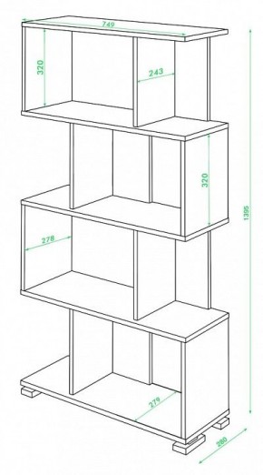 Стеллаж Домино СЛ-5-4 в Салехарде - salekhard.mebel24.online | фото 2