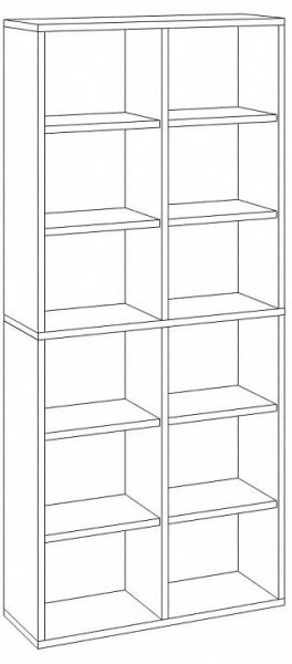 Стеллаж Домино СУ(ш2в2) в Салехарде - salekhard.mebel24.online | фото 3