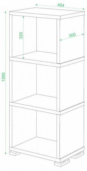Стеллаж-колонка Домино СБ-15/3 в Салехарде - salekhard.mebel24.online | фото 2