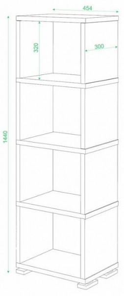 Стеллаж-колонка Домино СБ-15/4 в Салехарде - salekhard.mebel24.online | фото 2