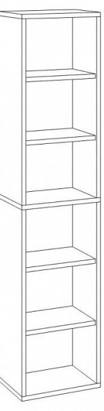 Стеллаж-колонка Домино СУ(ш1в2) в Салехарде - salekhard.mebel24.online | фото 3