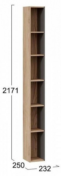 Стеллаж-колонка Порто ТД-393.07.25 в Салехарде - salekhard.mebel24.online | фото 3