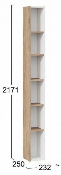 Стеллаж-колонка Порто ТД-393.07.25 в Салехарде - salekhard.mebel24.online | фото 5