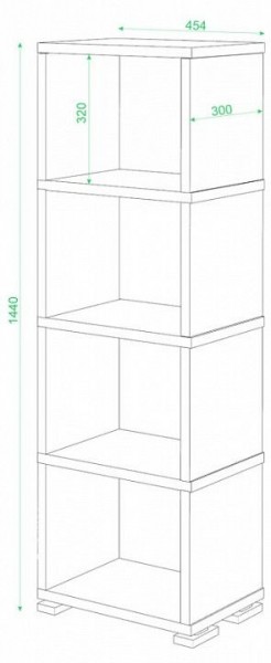 Стеллаж-колонка СБ-15/4 в Салехарде - salekhard.mebel24.online | фото 2