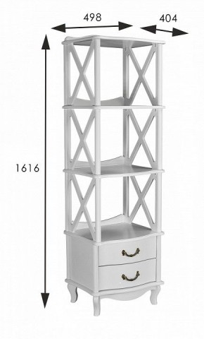 Стеллаж комбинированный Джульетта 3 в Салехарде - salekhard.mebel24.online | фото 4