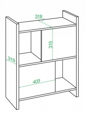 Стеллаж комбинированный Домино Лайт СТЛ-3Н в Салехарде - salekhard.mebel24.online | фото 2