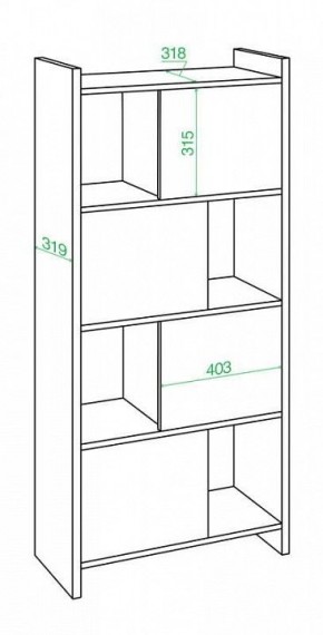 Стеллаж комбинированный Домино Лайт СТЛ-3В в Салехарде - salekhard.mebel24.online | фото 2