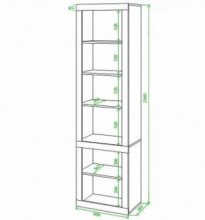 Стеллаж комбинированный Toivo ВтВ в Салехарде - salekhard.mebel24.online | фото 2