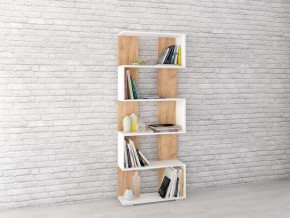 Стеллаж Ромео-1 Дуб крафт золотой/Белый в Салехарде - salekhard.mebel24.online | фото