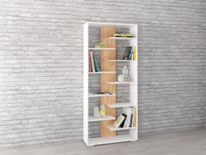Стеллаж Ромео-3 дуб крафт золотой/белый в Салехарде - salekhard.mebel24.online | фото