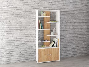 Стеллаж Ромео-4 дуб крафт золотой/белый в Салехарде - salekhard.mebel24.online | фото