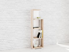 Стеллаж Ромео-6 Дуб сонома/Белый в Салехарде - salekhard.mebel24.online | фото