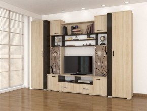 Стенка Оскар-18-1 дуб сонома-венге в Салехарде - salekhard.mebel24.online | фото