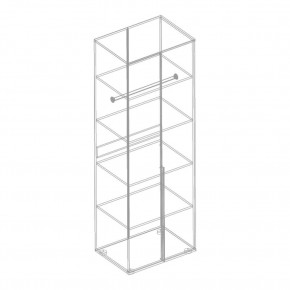 СТИЛ Шкаф 2-ств с полками в Салехарде - salekhard.mebel24.online | фото 2