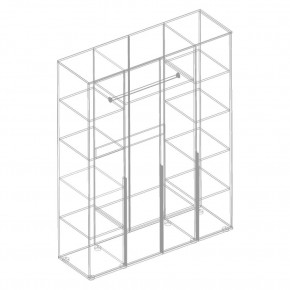 СТИЛ Шкаф 4-ств для одежды в Салехарде - salekhard.mebel24.online | фото 2