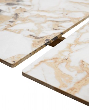 Стол ACERRA NEW 160 GLOSS GRAND JADE SOLID CERAMIC/ каркас цвета шампань, ®DISAUR в Салехарде - salekhard.mebel24.online | фото 8