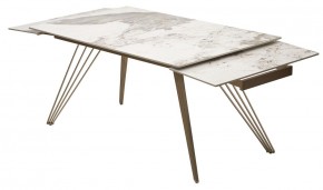 Стол ACERRA NEW 160 GLOSS LUXURY PANDORA SOLID CERAMIC/ каркас цвета шампань, ®DISAUR в Салехарде - salekhard.mebel24.online | фото 6